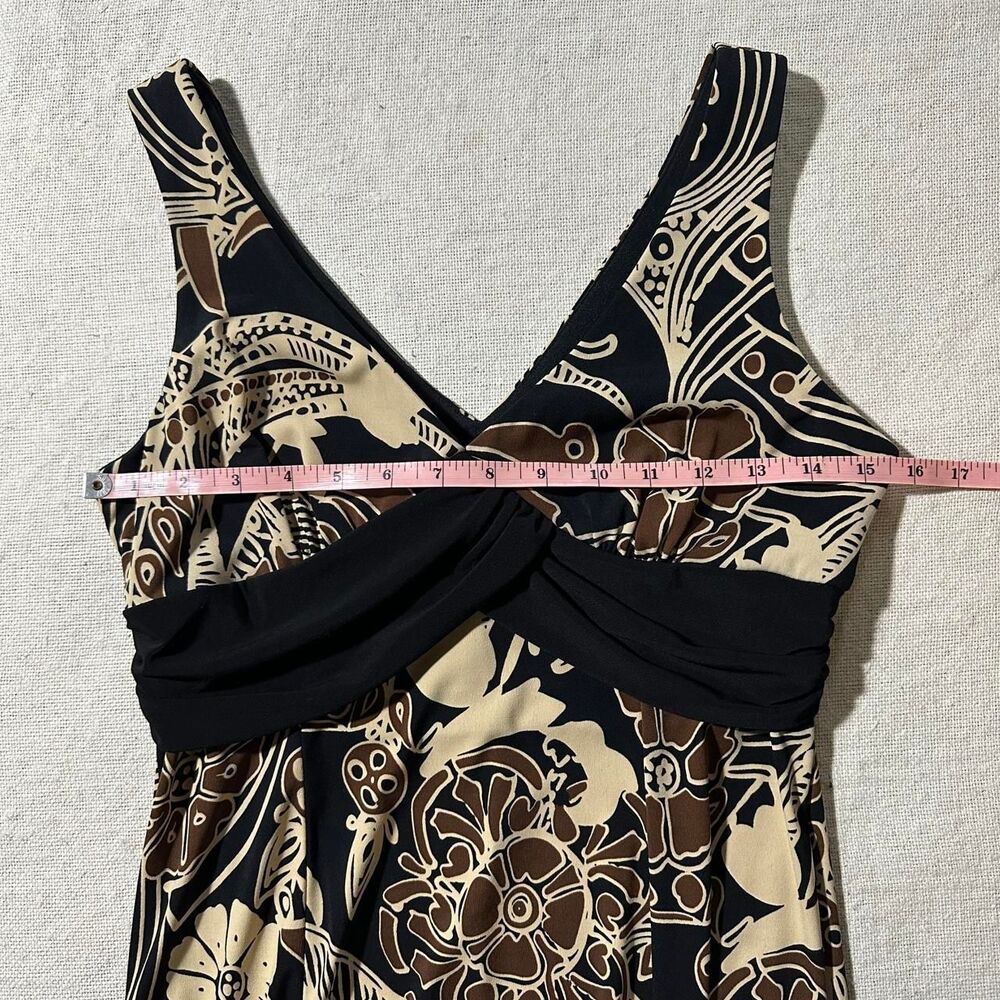 Madison Leigh Brown and Black Floral Whimsygoth Midi Dress - Picture 4 of 5